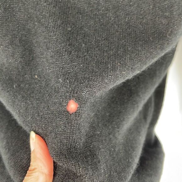 Lisa Todd Womens Cashmere Neon Orange Pink Zigzag Crew Neck‎ Sweater Black Sz XL - Picture 4 of 9